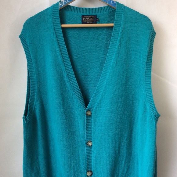 Pendleton Teal Sweater Vest Men’s size XL